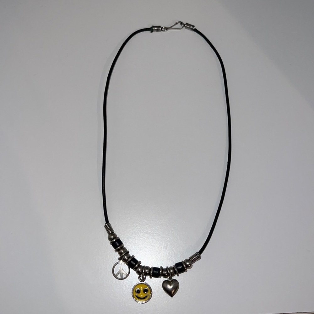 smiley face necklace